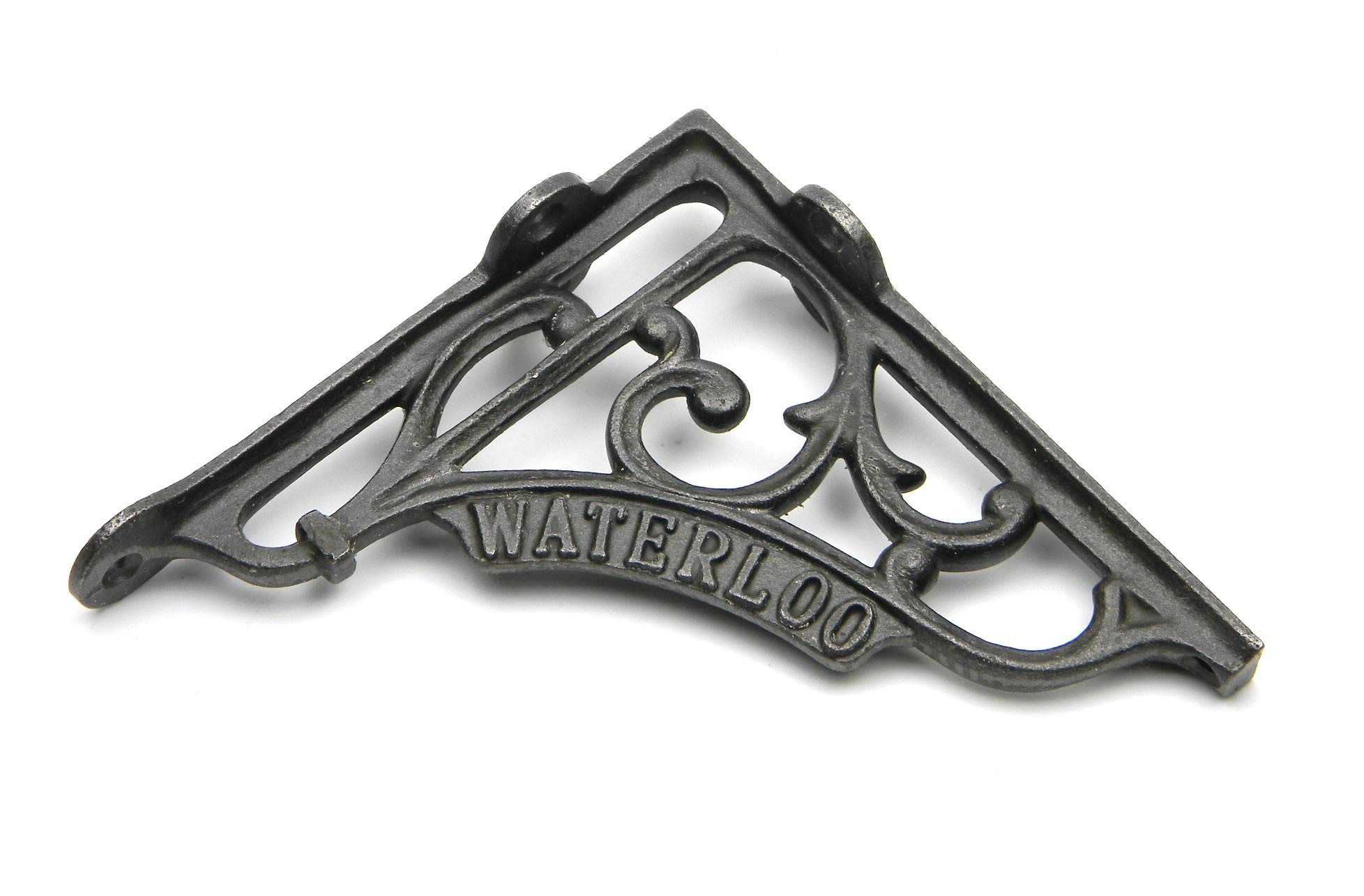 Pair of Shelf Brackets Waterloo Antique Cast Iron 125mm x 125mm / 5″ x 5″