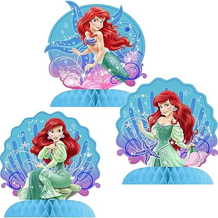 Little Mermaid Sparkle Mini Table Centerpieces 3 Count Amazon