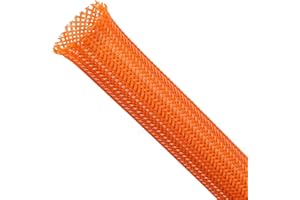 Braided Sleeving, PET Expandable Cable Sleeve, Mesh Cable Management for TV, Computer, Home Theater, Flexible Cord Protectors