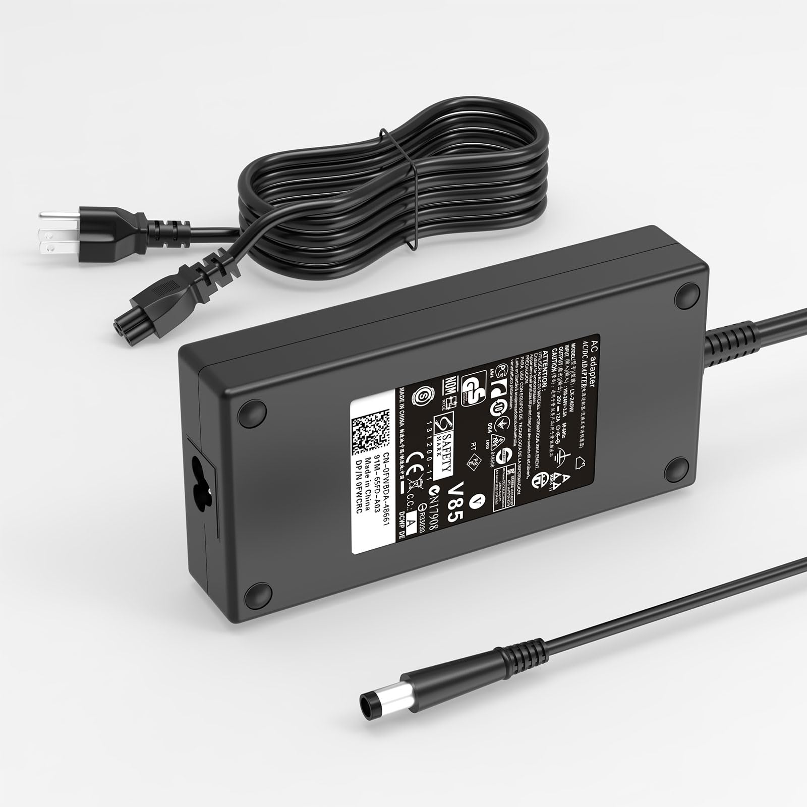 Photo 1 of OSISZI 180W Laptop Charger Docking Station Power Supply Compatible with Dell Dock wd22tb4 ud22 K17A WD19TB WD15 WD19S Thunderbolt Monitor Dock WD19S180W LA180PM200 AC Adapter 7.4 * 5.0mm
