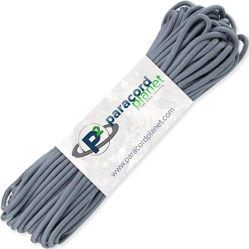PARACORD PLANET Outdoor Mil-Spec 550 & 850lb Paracord – 100 Feet of Parachute Cord (550 Paracord, Charcoal Grey) : Sports & Outdoors