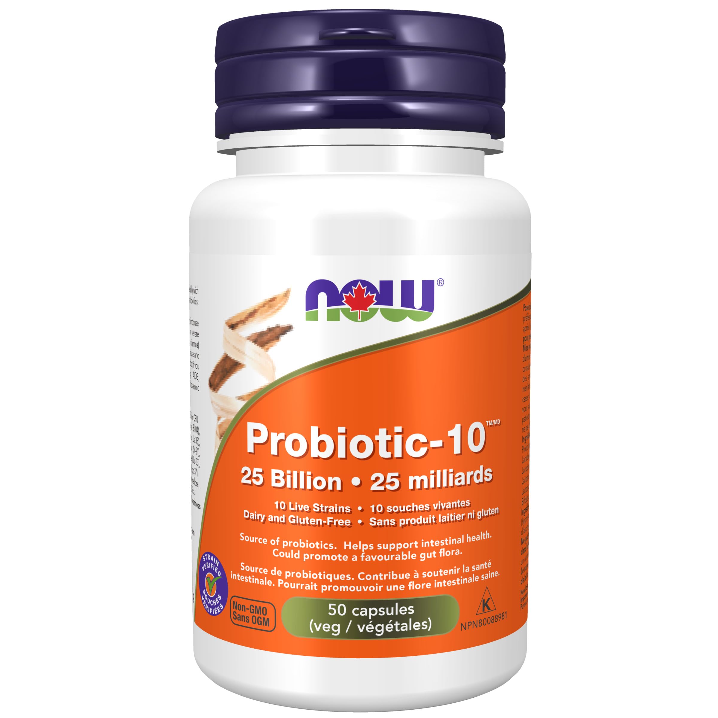 Now Foods Probiotic-10 25 Billion (10 Strains) 50 Veg Capsules