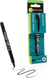 Fine Tip Callicreative Italic Marker Pen Black Alcohol Based view 1