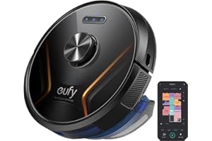 eufy X8 Hybrid, Robot Vacuum and Mop Cleaner with iPath Laser Navigation, Twin-Turbine Technology generates 2000Pa x2 Suction, AI. Map 2.0 Technology, Wi-Fi, Perfect for Pet Owner