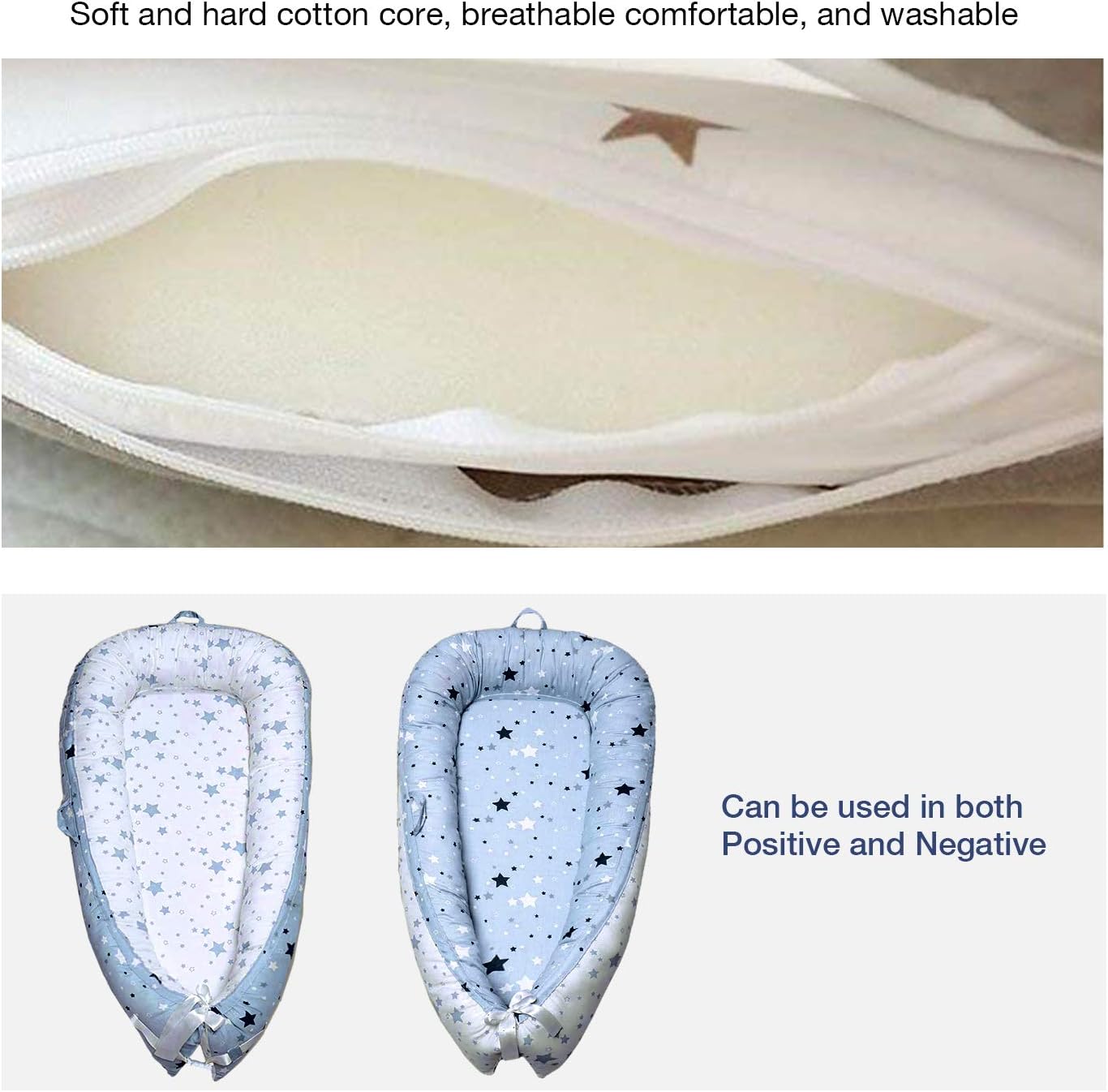NiceTime Baby Lounger,Newborn Baby Bassinet,Portable Super Soft Cosleeping Baby Bed, Cocoon Snuggle Bed: Kitchen & Dining