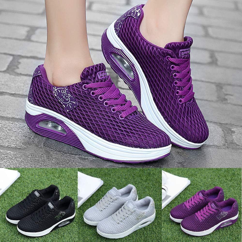 women casual shoes mesh cushioned outdoor sneakers