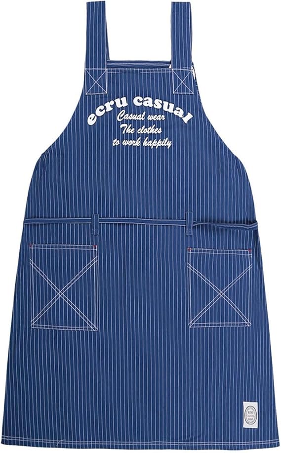 Amazon 女性用 花柄 スモック クルーネック 袖無 ワンピース 仕事用 綿 レディースエプロン Color Blue Size Free Size ワンピース チュニック 通販