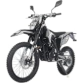 X-PRO Titan 250 DLX 250cc Dirt Bike with All Lights and 5-Speed Manual Transmission, Electric/Kick Start! Big 21"/18" Wheels! Zongshen Brand Engine!