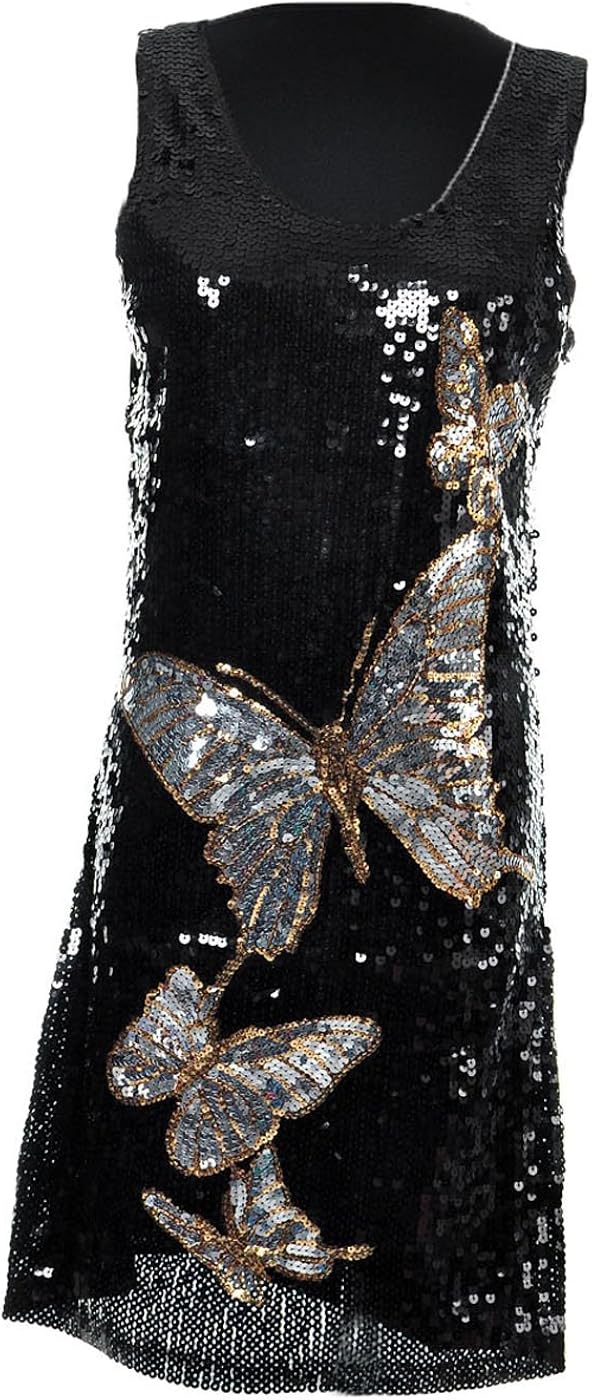 butterfly black dress