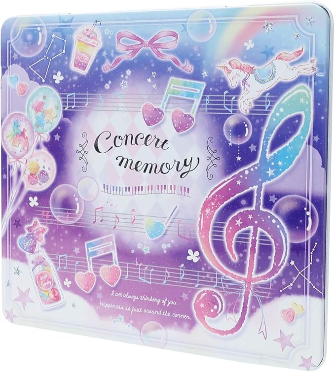 Amazon Co Jp 缶ケース入り 24色 いろえんぴつ 色鉛筆 Concert Memory 女の子向け おもちゃ