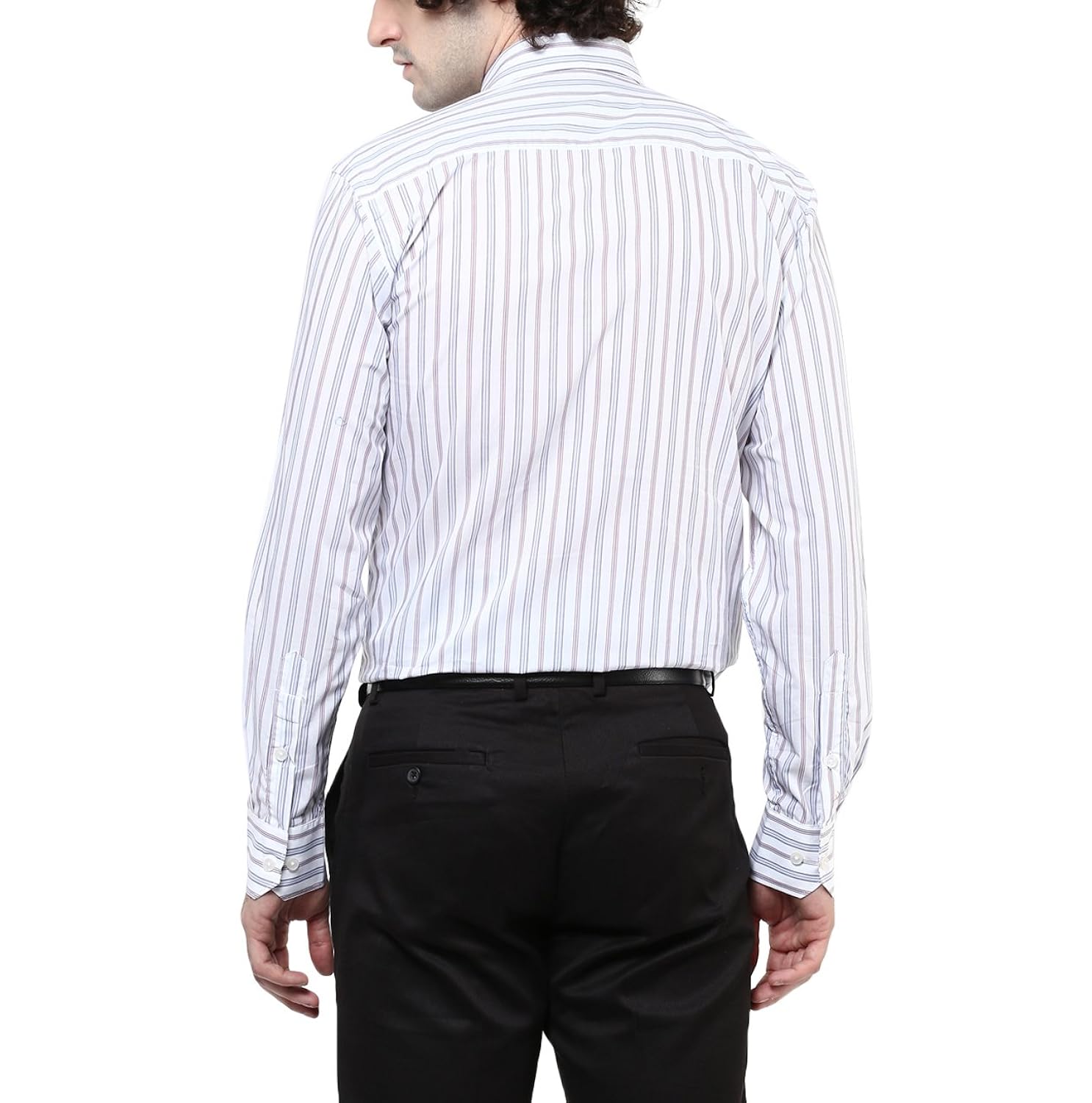 american crew men's cotton stripes shirt with pocket (white & red)