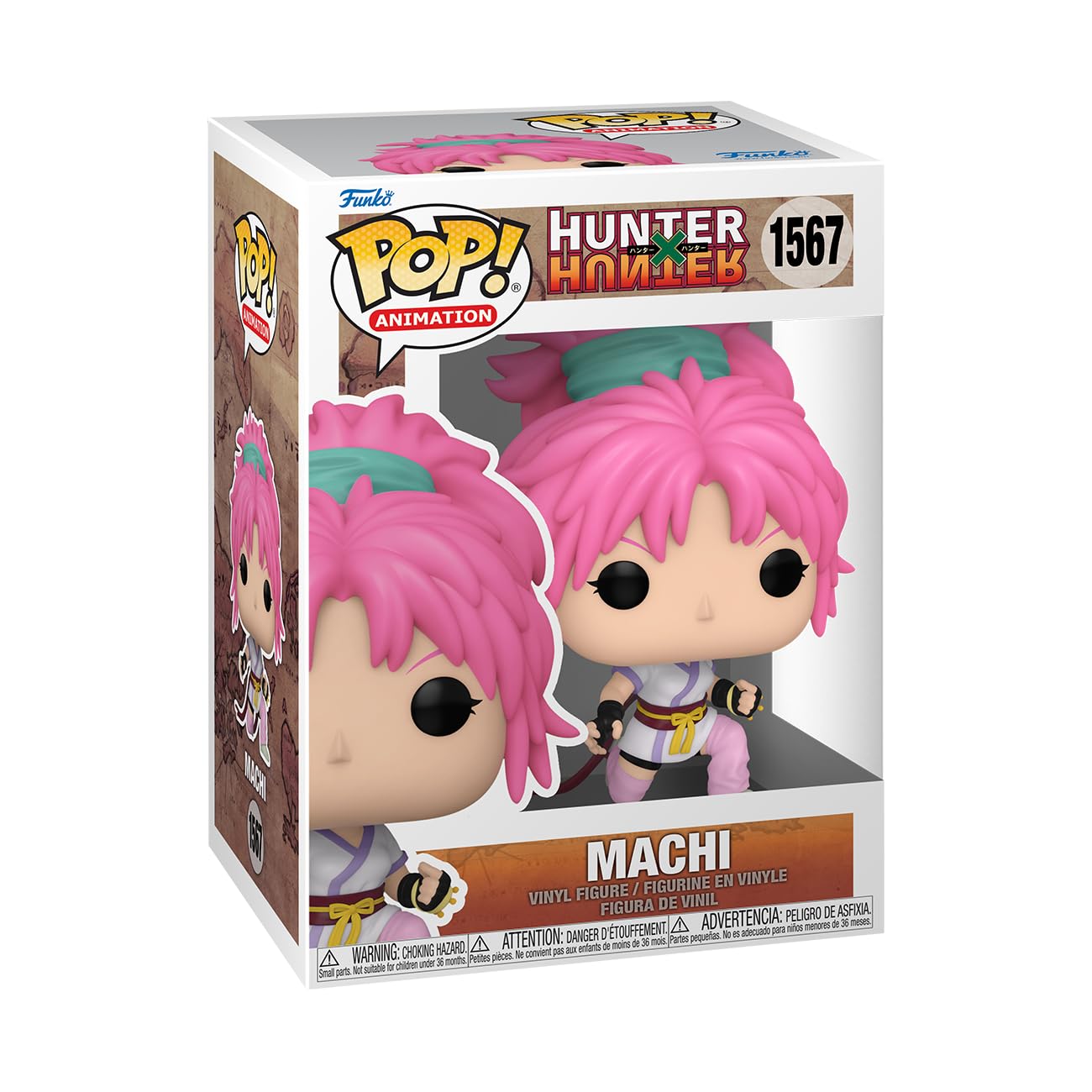 Funko POP! Animation: Hunter X Hunter - Machi Komacine - Hunter X Hunter (HXH) - Collectable Vinyl Figure - Gift Idea - Official Merchandise - Toys for Kids & Adults - Anime Fans