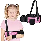 Evervibe Kids Arm Sling Pediatric Shoulder Immobilizer Collarbone Brace Elbow Support Arm Bands Elbow Wrist Sling for Toddler Boy Girl Broken, Fractured Injury(Unicorn Style)