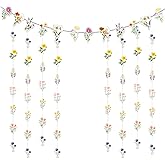 Wildflower Banner Decorations Bridal Shower Decorations Backdrop for Floral Spring Engagement Wedding Bachelorette Party Decor Supplies Photo Booth Props