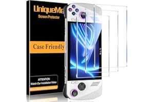 [3 Pack] UniqueMe Screen Protector Compatible with ASUS ROG Ally Handheld 2023 7.0-inch,Tempered Glass Transparent Ultra HD S