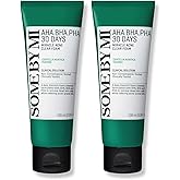 SOME BY MI AHA BHA PHA 30 Days Miracle Acne Clear Foam – Pack of 2 – Korean Acne Face Wash for Smooth & Clear Skin – Salicylic Acid Cleanser for Exfoliation & Sebum Control – Korean Skin Care
