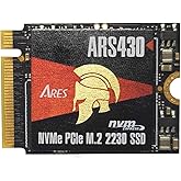 DATO 2TB M.2 2230 SSD, PCIe Gen 4x4 NVMe Internal Solid State Drive with Heatsink, Up to 5000/3200 MB/s, Compatible with Steam Deck, ROG Ally, Surface Pro, Mini PCs, Ultrabook, ARES ARS430