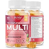 Suku Vitamins - The Complete Women's Multivitamins, Enriched with Vitamin K2, Vitamin A and More, Easy to Chew Sugar-and-Glut