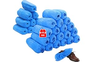 TOMUS-UNI Disposable Boot & Shoe Covers 300 Pack (150 Pairs) Non-Slip, Durable, Indoor Protect Your Home, Floors and Shoes
