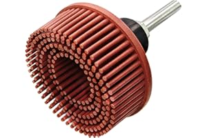 HIEMTE Tools 2 Inch Bristle Disc Bristle Disc Grade - 220# Grit Abrasive Coating Removal Disc for Metal with 6mm Shank Attachment 1set