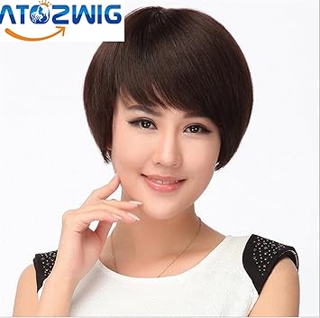 Atozwig Short Bob Wigs For Black Women Heat Resistant Synthtic