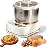 Edovaf 7.4QT Electric Dough Mixer with Ferment Function, Large Capacity Dough Maker Machine, 304 Stainless Steel Bowl,Face-Up Touch Panel, Timer Control, Household Bread Mixer for Pizza
