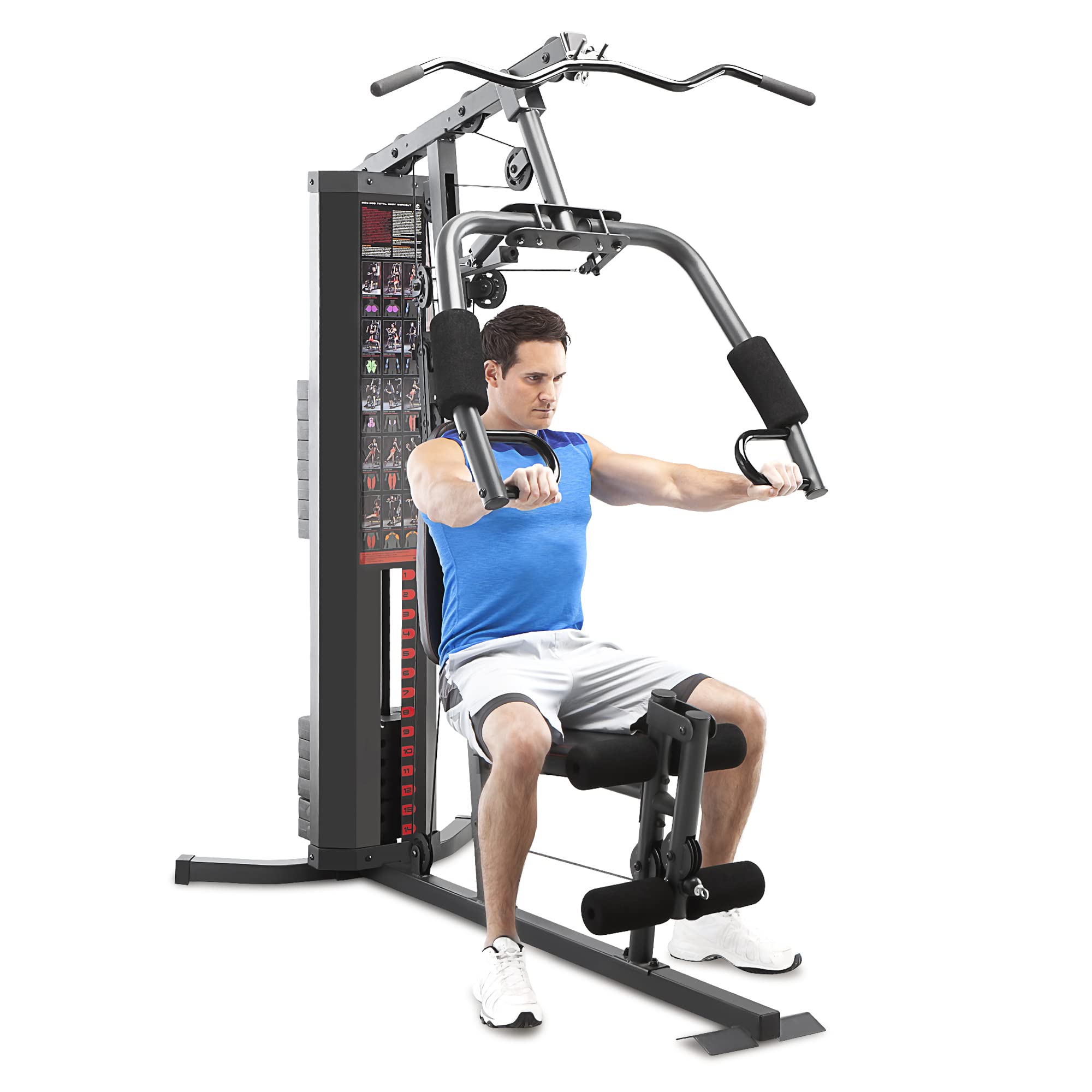 Photo 1 of **MISSING PARTS**Marcy 150-lb Multifunctional Home Gym Station for Total Body Training MWM-990
