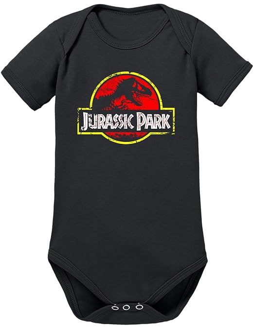 Touchlines Merchandise Jurassic Park Distressed Logo Baby Body