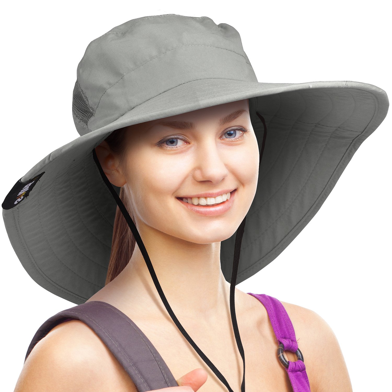 Solaris Wide Brim Sun Hat Outdoor UV Protection Safari Cap For Women Youth
