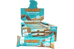 Grenade High Protein, Low Sugar Bar - Chocolate Chip Salted Caramel, 12 x 60 g