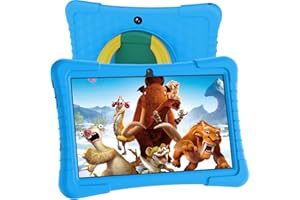 YOBANSE Kids Tablet, 10 inch Tablet for Kids Android 12 Tablet 2GB 64GB Toddler Tablet with 8000mAh Battery, WiFi, Bluetooth, Dual Camera, Parental Control, Google Play, Netflix, YouTube(Blue)