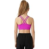 Kurve Girl’s Seamless Strappy Back Stretchy Crop Undershirt Bra, Made in USA