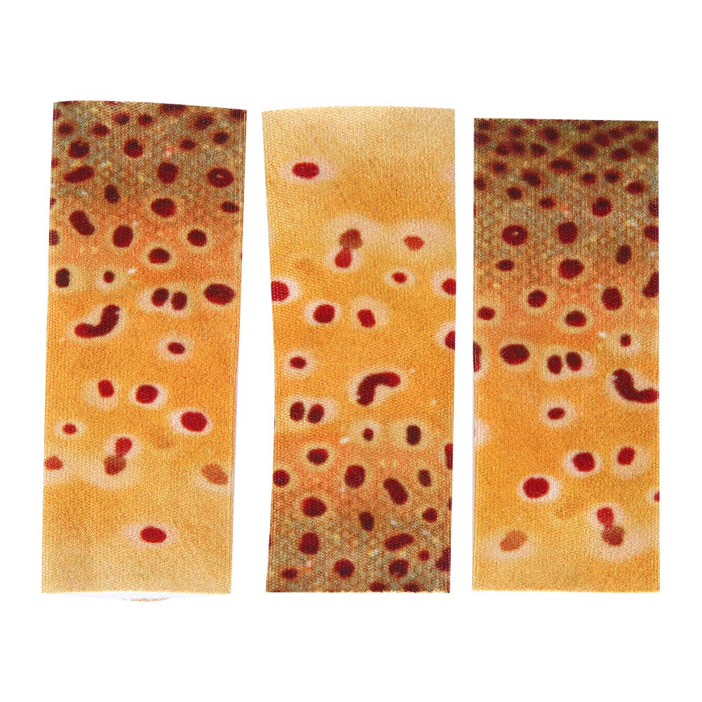 Fly Fishing Finger Guard, 3 Pack Fly Line Stripping Guard Finger Protector with Fish Skin Pattern for Fishing Tool Accessory