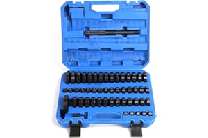 Yonligonju 52 - in - 1 Custom Bushing Driver Kit，Ideal for Transmission Bushing Removal, Wheel Axle Bearing Race & Seal Installation (Blue)