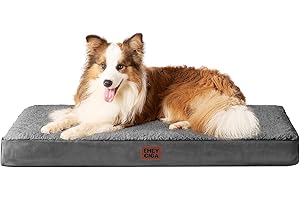 EHEYCIGA Dog Bed Large XL, Orthopedic XL Dog Crate Beds for Extra Large Dogs, Washable Puppy Mattress with Removable Cover an