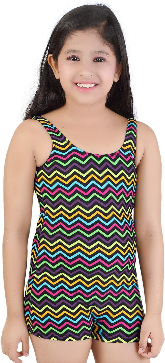 Enkay Girls Shorts Style Printed Swimwear