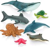 Learning Minds Jumbo Sea Animal Figures Set 7 Educational Fish Toys Kids 18 view 9