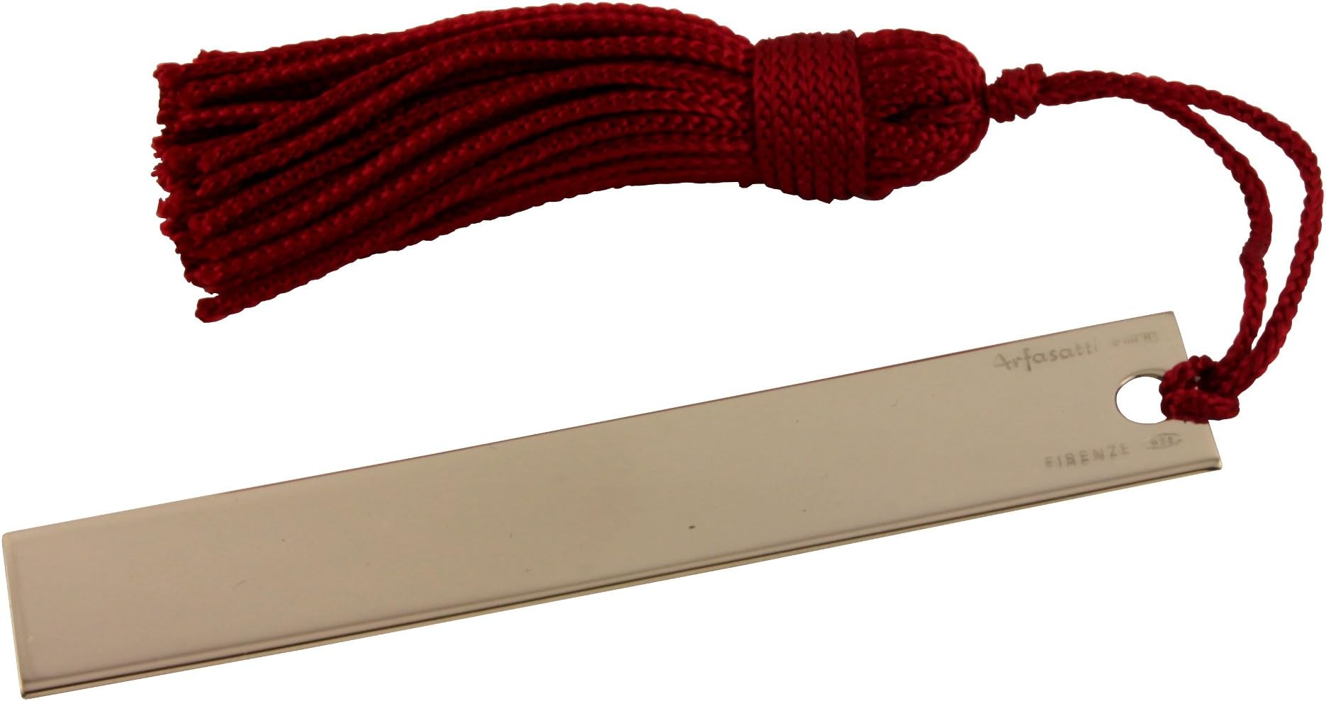 Arfasatti Solid Sterling Silver 925 Rectangular Bookmark Made in Italy