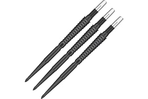 TARGET Darts Swiss Point Storm Dart Points, LNC (3 Pack Set of Tips) 26MM/30MM/35MM – Gold/Silver/Black | Change Dart Points, Swiss Storm Points, Professional Darts Accessories