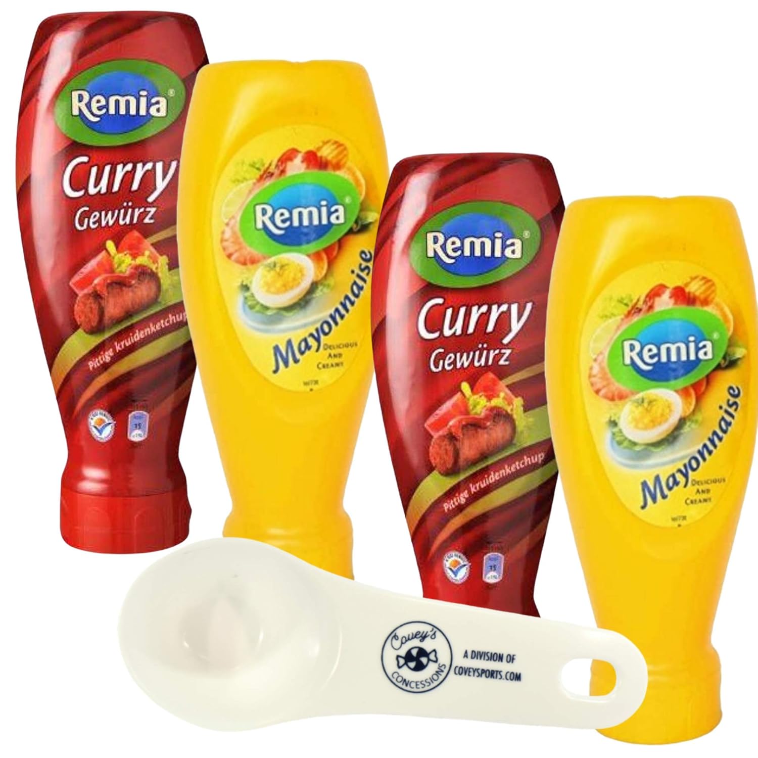 Remia Mayonnaise and Curry Ketchup (Mayo/Curry, 4Pack
