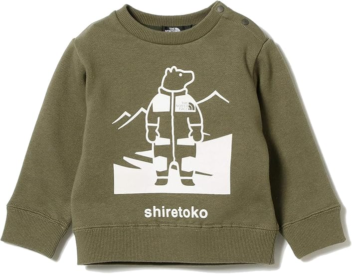 Amazon コドモビームス こども ビームス スウェット The North Face ベビー シレトコ トコ スウェット 80 90cm キッズ Bg バーントオリーブ 90 トレーナー パーカー 通販