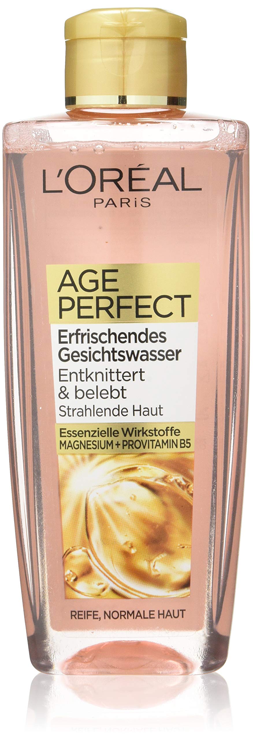 L'Oréal Paris Facial Cleansing, Refreshing Facial Toner for Cleansing and Care, for Mature Skin, Age Perfect, 1 x 200 ml