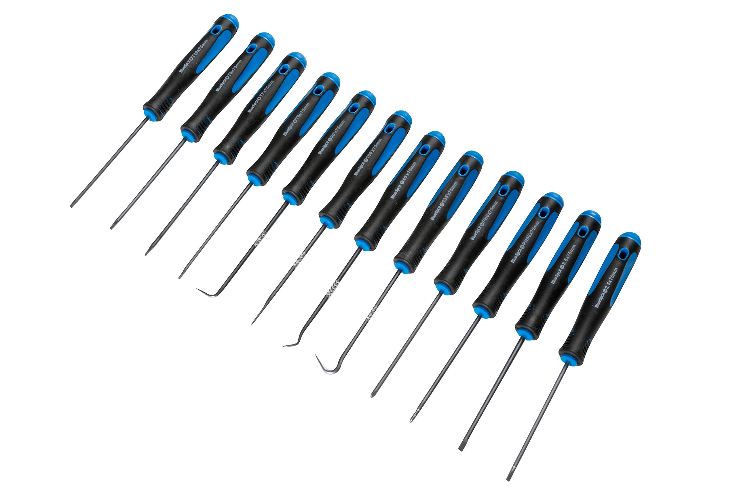 BlueSpot 12PCE Precision Screwdriver and Pick Set