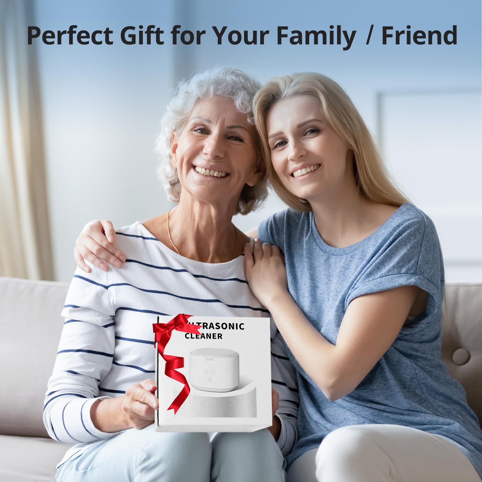 360° Ultrasonic Deep Clean Machine, 30W/45kHz for Dentures, Mouth Guards, Aligners, Braces – 230ml Portable Vibration-Powered Cleaner