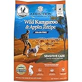 Addiction Wild Kangaroo & Apples Dry Dog Food - Limited Ingredient, Novel Protein for Dogs with Allergies, Grain-Free - Support Muscle Development & Manage Weight - Made in New Zealand 4lb