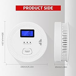 4-Pack,Smoke and Carbon Monoxide Detector,2 in 1 CO