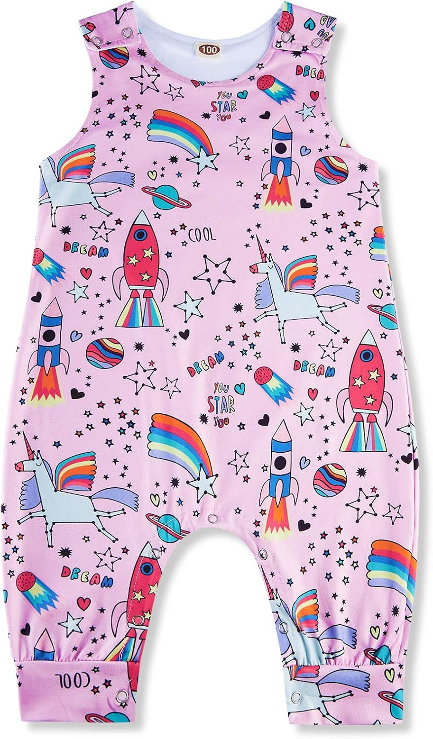 TUONROAD Newborn Baby Shark Onesie Toddler Boys Girls Dinosaur Romper 3D Pattern Sleeveless Bodysuit for 0-24M