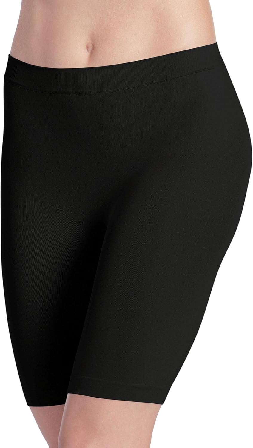 Jockey Women's Underwear Skimmies Slipshort, Black, 2XL at  Women’s Clothing store: Tights