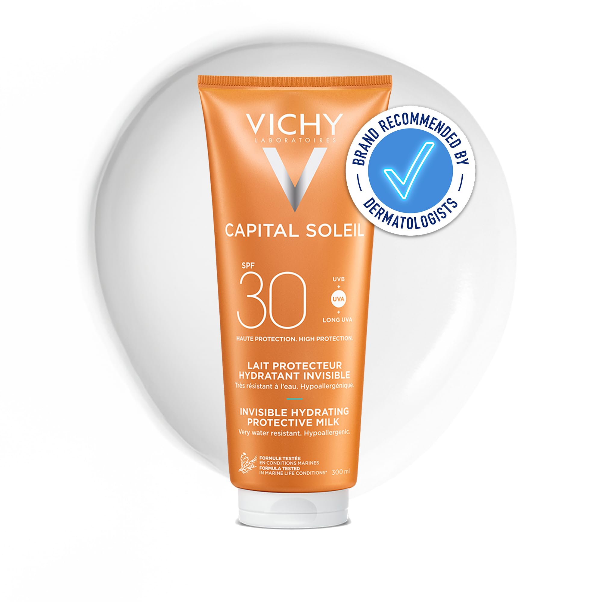 Vichy Capital Soleil Hydrating Fresh Sun Protection Milk SPF30 for Face & Body 300ml