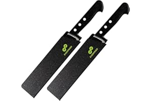 EVERPRIDE 8 Inch Chef Knife Sheath Set (2-Piece Set) Universal Blade Edge Cover Guards for Chef and Kitchen Knives – Durable,